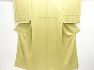 菊模様織り出し一つ紋付け下げ色無地着物